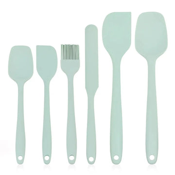 Conjunto com 6 Espátulas de Silicone – Antiaderentes, Resistentes ao Calor e Ideais para Cozinhar, Assar e Misturar