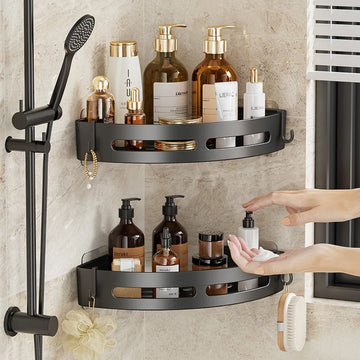 3/2/1 Unidades – Prateleira de Banheiro Sem Furação para Shampoo, e Armazenamento no Chuveiro